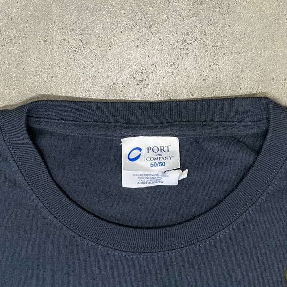 Vintage Distressed Faded Skull Graphic T-Shirt Racing Tee - Picture 4 of 8